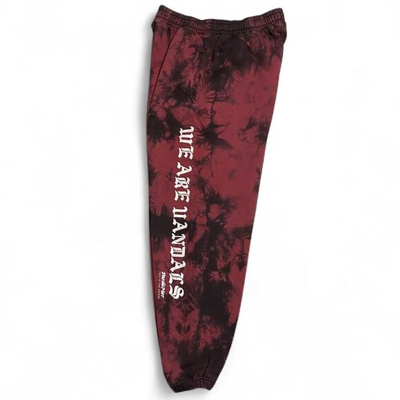 “Pas De Mer” - We Are Vandals Plum Tie Dye sweatpants - Picture 2 of 6